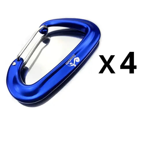 4 PCS Goodwin Hammock Carabiner 12KN Multi-Functional Durable Outdoor Gear for Camping Traveling