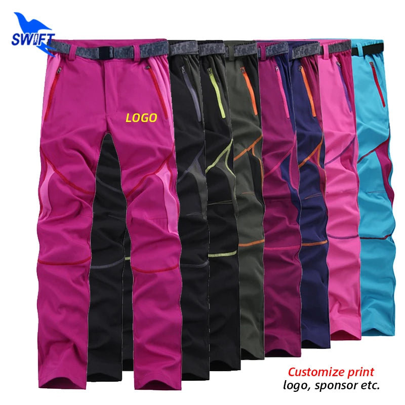 Couples Quick Dry Summer Thin Hiking Pants Cycling Bottoms Men Women Outdoor Camping Trekking Fishing Sports Trousers Customize