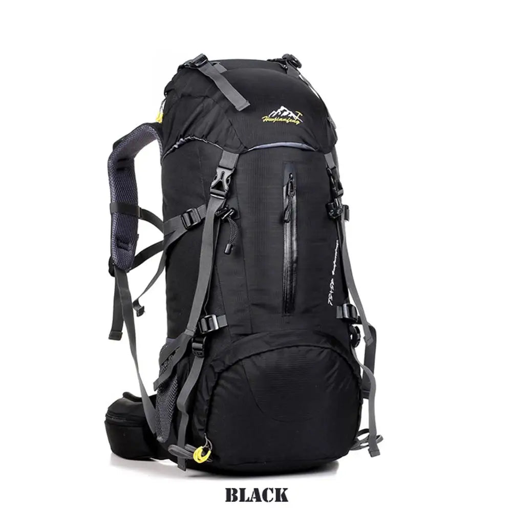 50L Waterproof Zipper Hiking Backpack for Men for Outdoor Sports Day Travel Climbing Camping Tours Spring