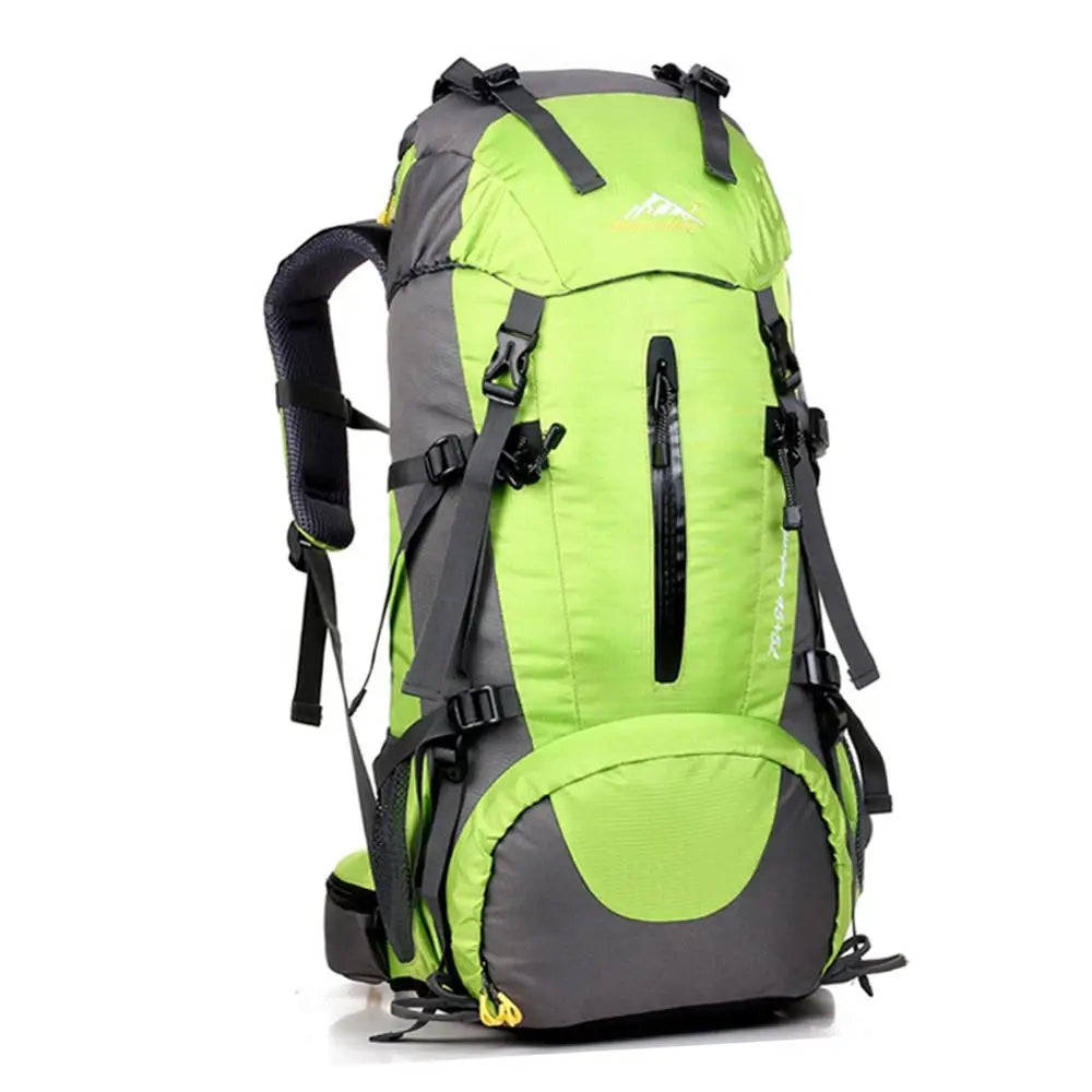 50L Waterproof Zipper Hiking Backpack for Men for Outdoor Sports Day Travel Climbing Camping Tours Spring