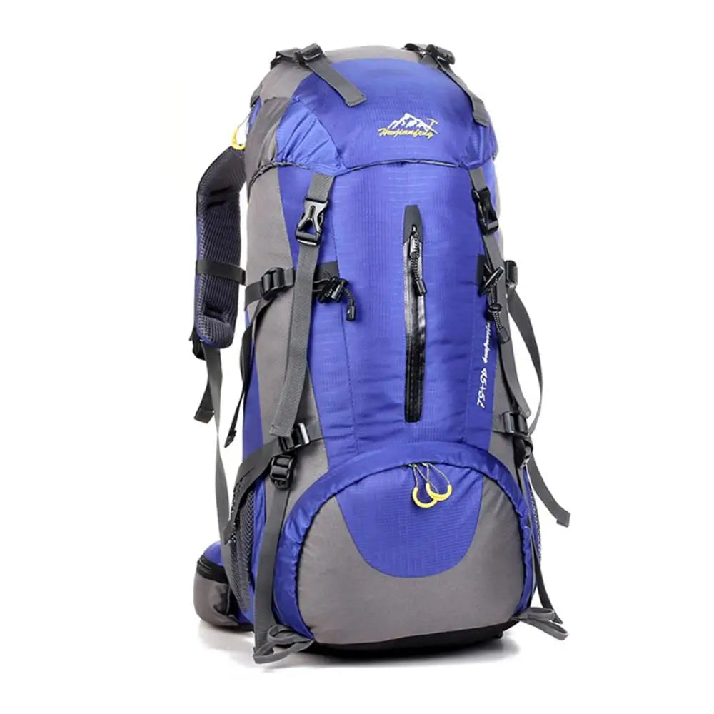 50L Waterproof Zipper Hiking Backpack for Men for Outdoor Sports Day Travel Climbing Camping Tours Spring