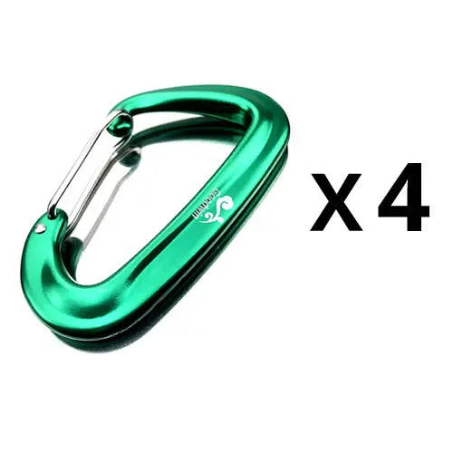 4 PCS Goodwin Hammock Carabiner 12KN Multi-Functional Durable Outdoor Gear for Camping Traveling