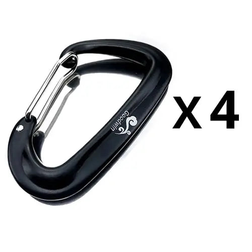 4 PCS Goodwin Hammock Carabiner 12KN Multi-Functional Durable Outdoor Gear for Camping Traveling