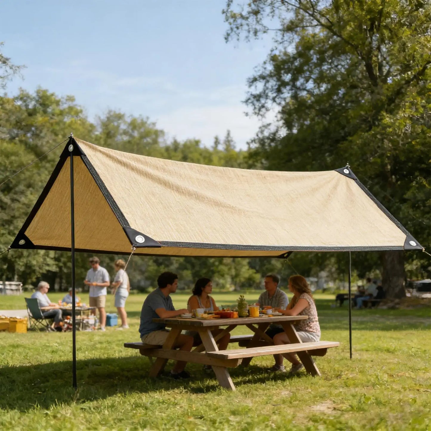 Sail Shade Canopy UV Protection Wind Resistant Waterproof Triangle Sun Shade for Garden Deck Balcony Pool Backyard Patio Camping