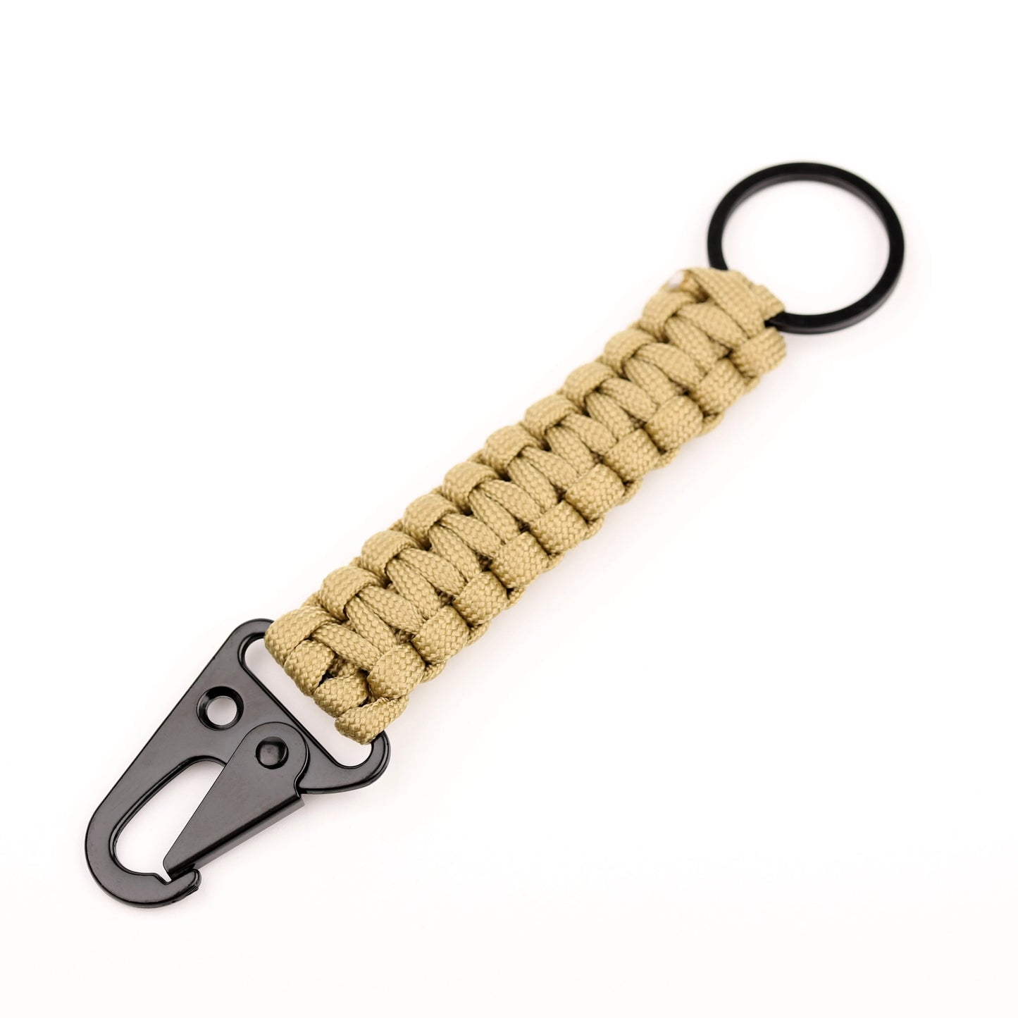 Paracord Keychain Military Braided Core Rope Carabiner Bottle Opener Outdoor Emergency Knot Survival Tools for Camping Hiking