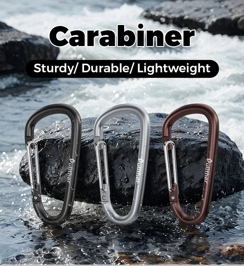 carabiner keychain camping equipments gear accessories tactical accessory edc tool outdoor survival equipment fishing gadgets