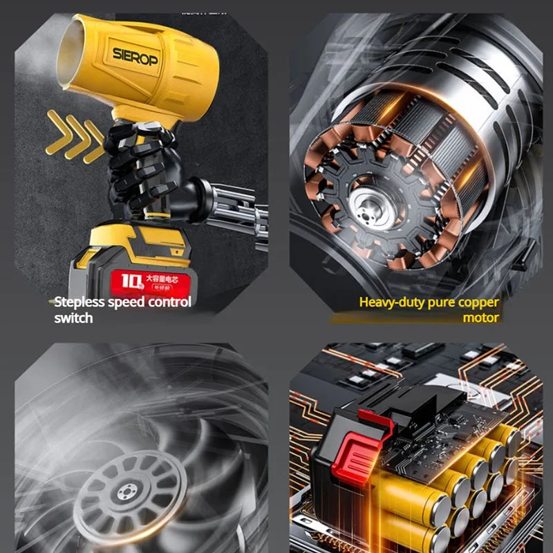 Portable Dust Cleaner Mini Blower Seese Turbo Jet Blower Essential Tool for Woodworkers Industrial high power brushless