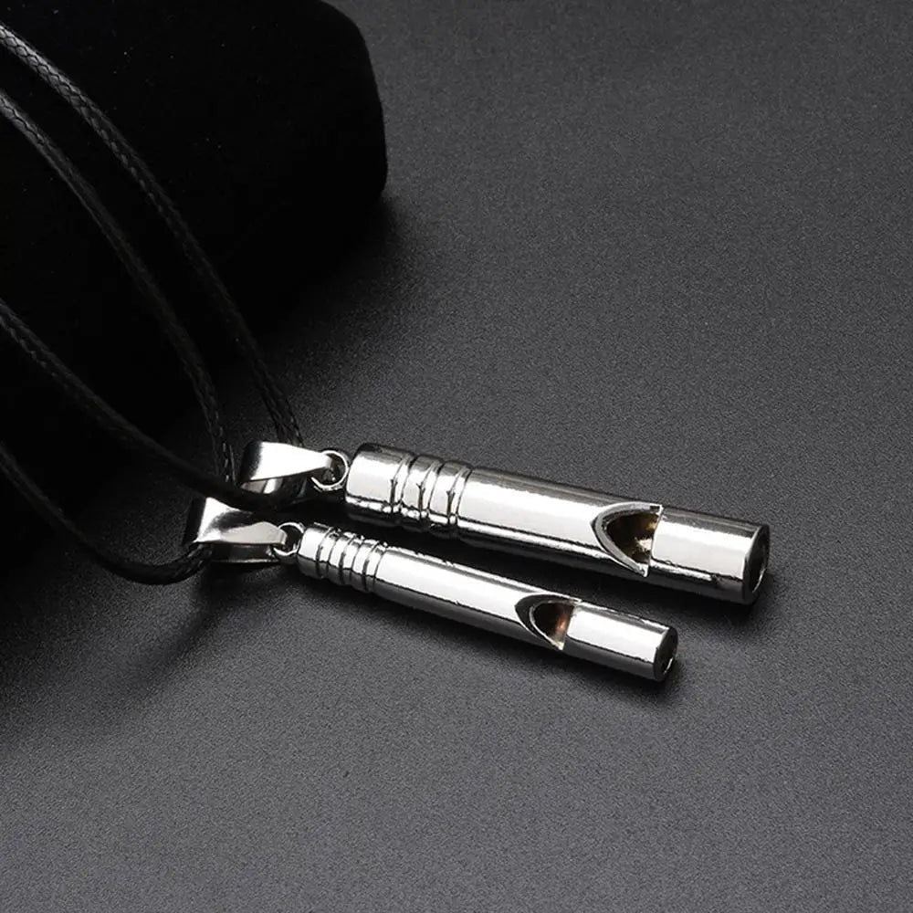 Outdoor Emergency Whistle Survival Safety MINI Whistle EDC Whistle Necklace Hiking Camping Trip Explore Survival Tool