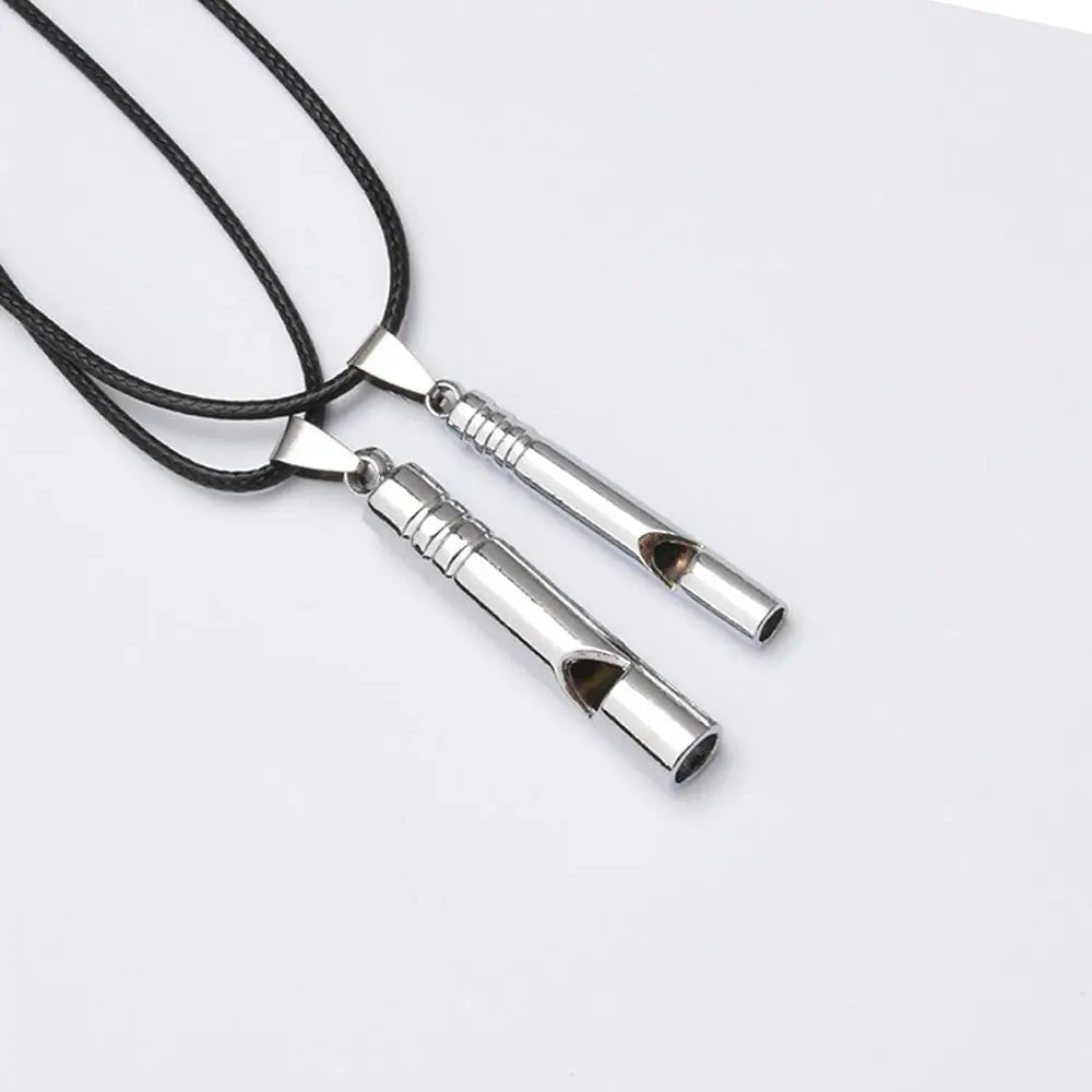 Outdoor Emergency Whistle Survival Safety MINI Whistle EDC Whistle Necklace Hiking Camping Trip Explore Survival Tool