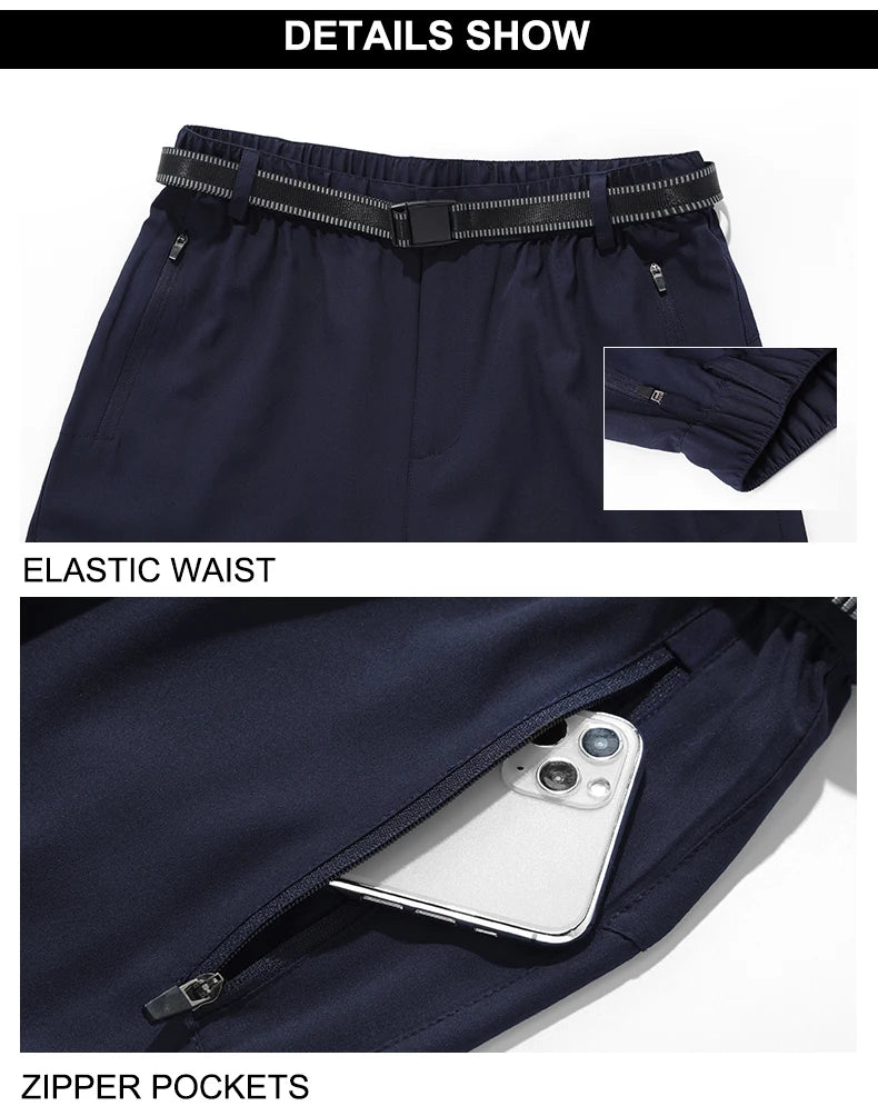 CHRLCK Men Women Waterproof Camping Hiking Pants Summer Quick Dry Trekking Climbing Fishing Sport Outdoor Trousers Women Breathable