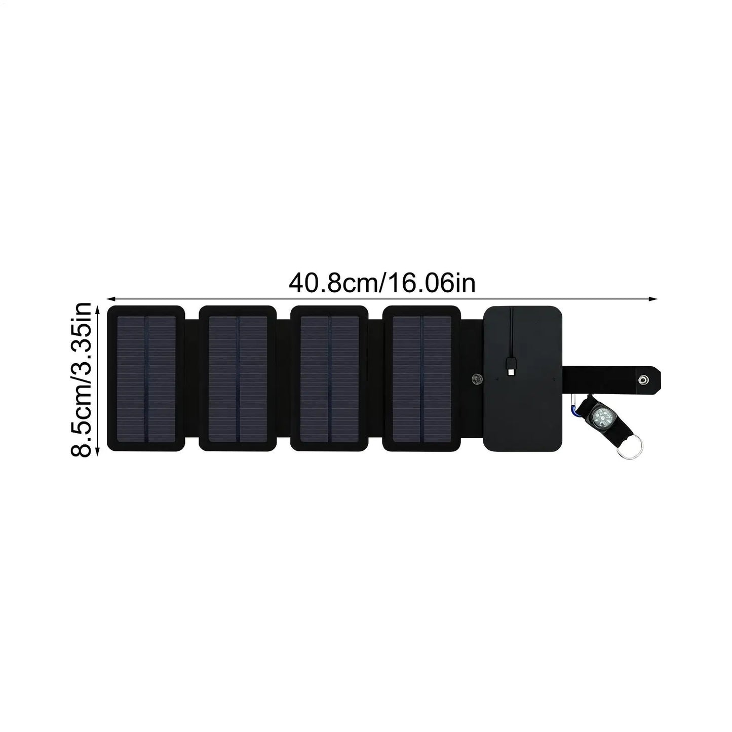 Solar Charger Portable Waterproof Cellphone Charging Device Folding USB Device Charger for Home Outdoor Car RV Hiking Explorer
