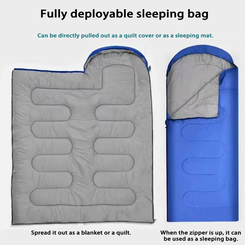 Outdoor camping Camping Warm and dirty adult portable sleeping bag