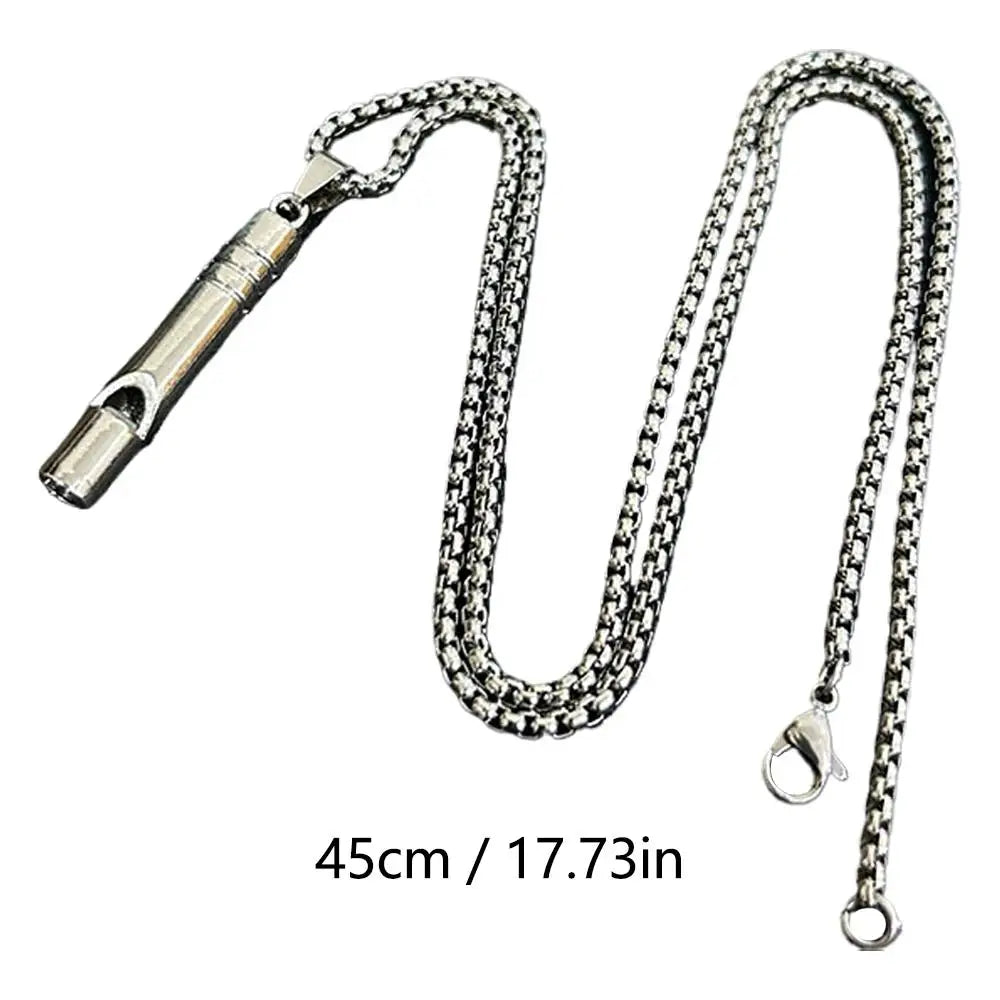 Outdoor Emergency Whistle Survival Safety MINI Whistle EDC Whistle Necklace Hiking Camping Trip Explore Survival Tool