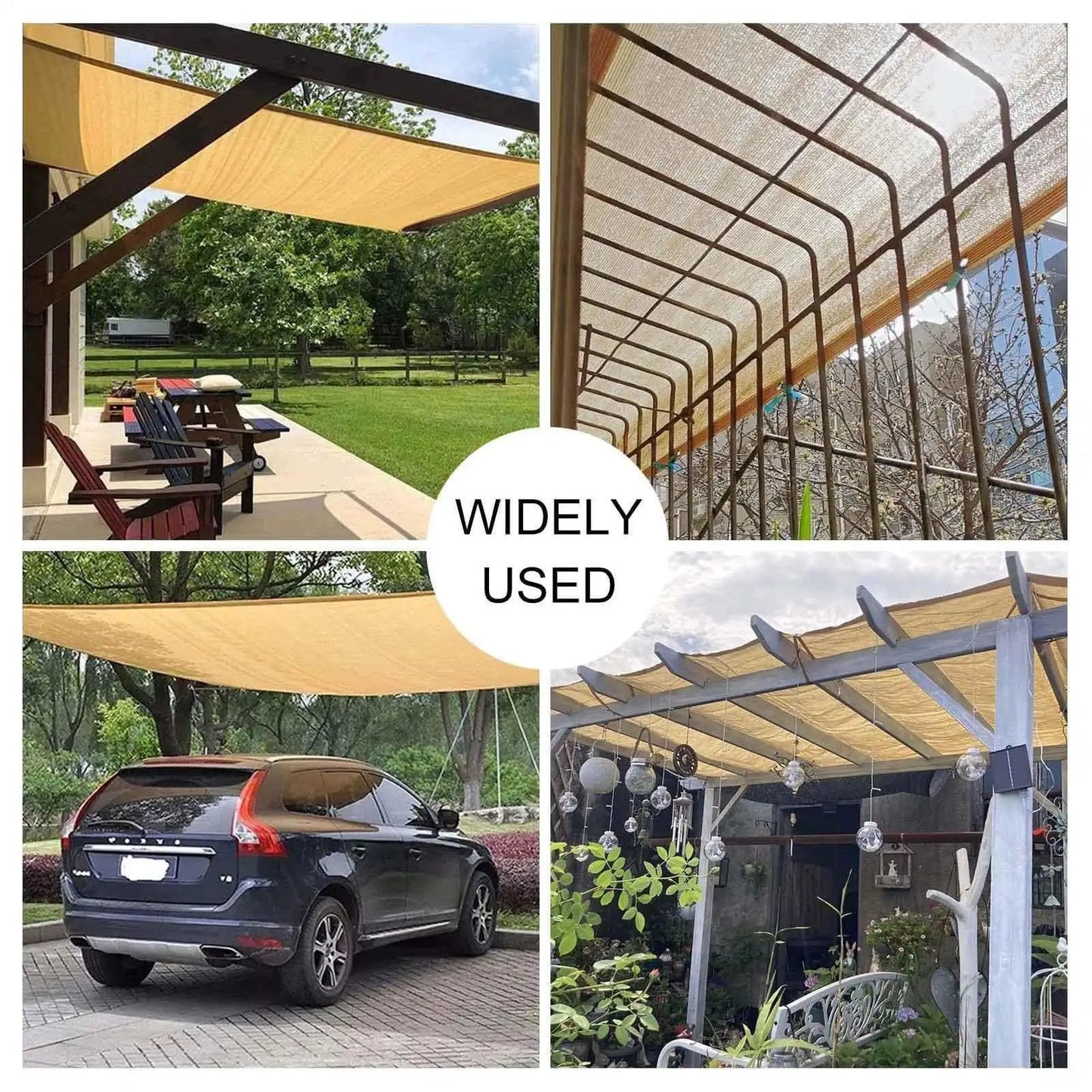Sail Shade Canopy UV Protection Wind Resistant Waterproof Triangle Sun Shade for Garden Deck Balcony Pool Backyard Patio Camping