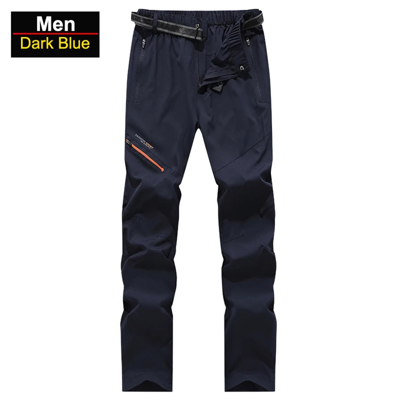 CHRLCK Men Women Waterproof Camping Hiking Pants Summer Quick Dry Trekking Climbing Fishing Sport Outdoor Trousers Women Breathable