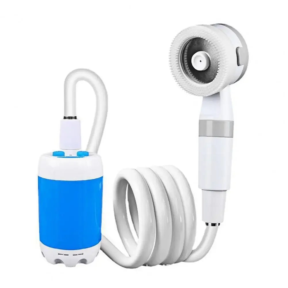 Outdoor Shower Gadget Portable Camping Shower Pump USB Rechargeable  Camp Hiking Car Washing RV Traveling Electric Shower Head S