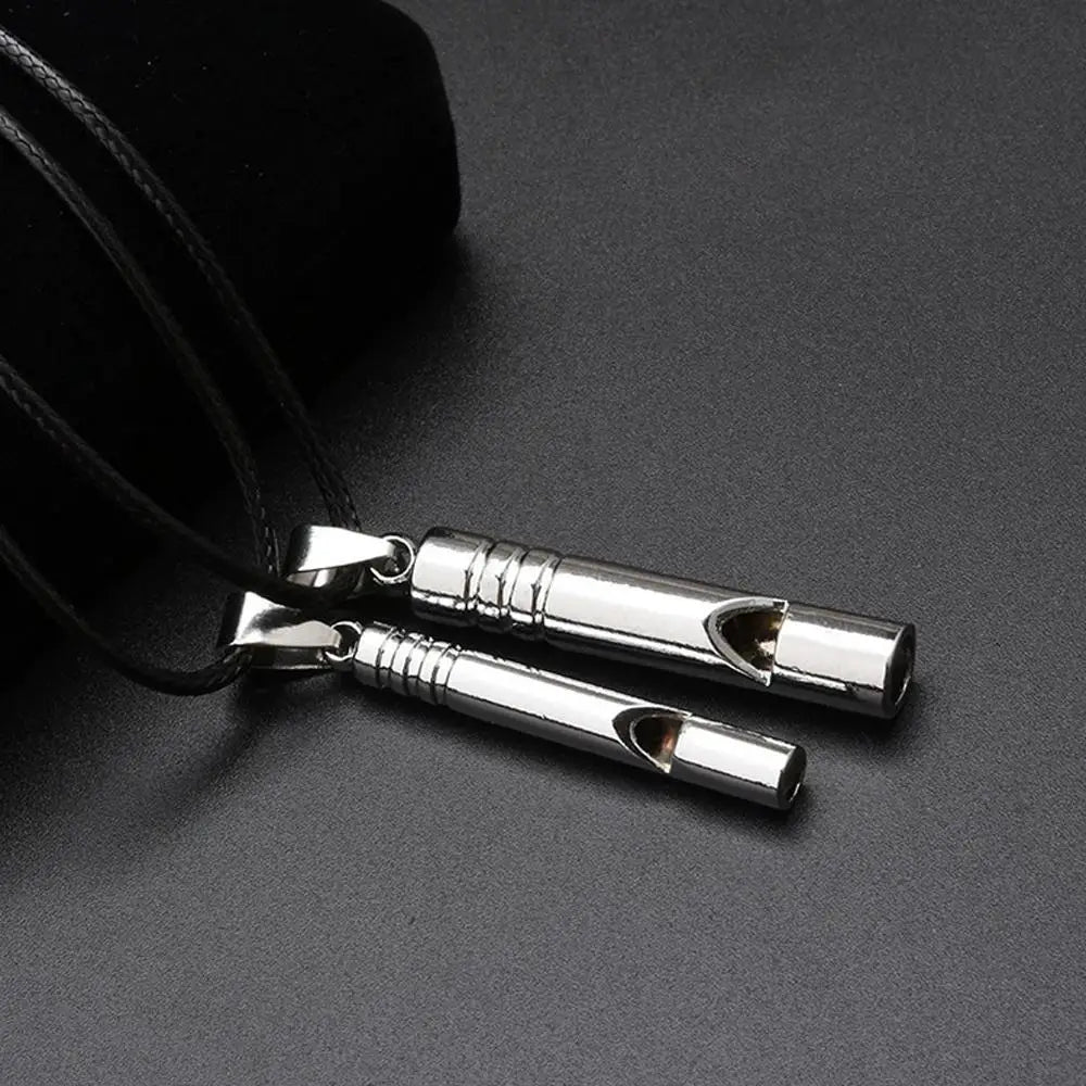 Outdoor Emergency Whistle Survival Safety MINI Whistle EDC Whistle Necklace Hiking Camping Trip Explore Survival Tool