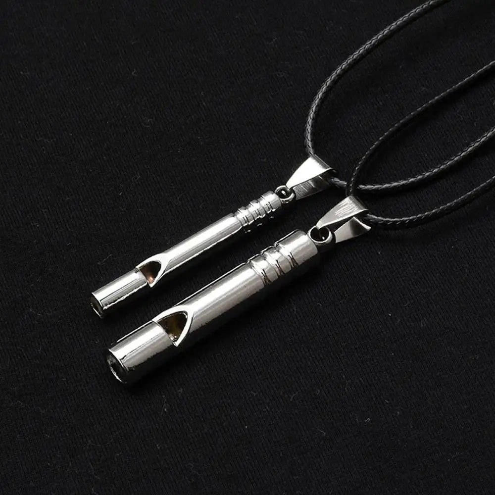 Outdoor Emergency Whistle Survival Safety MINI Whistle EDC Whistle Necklace Hiking Camping Trip Explore Survival Tool