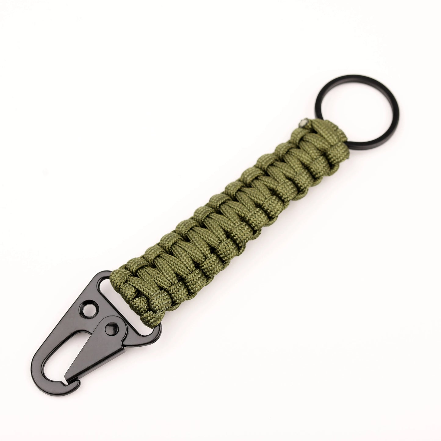 Paracord Keychain Military Braided Core Rope Carabiner Bottle Opener Outdoor Emergency Knot Survival Tools for Camping Hiking