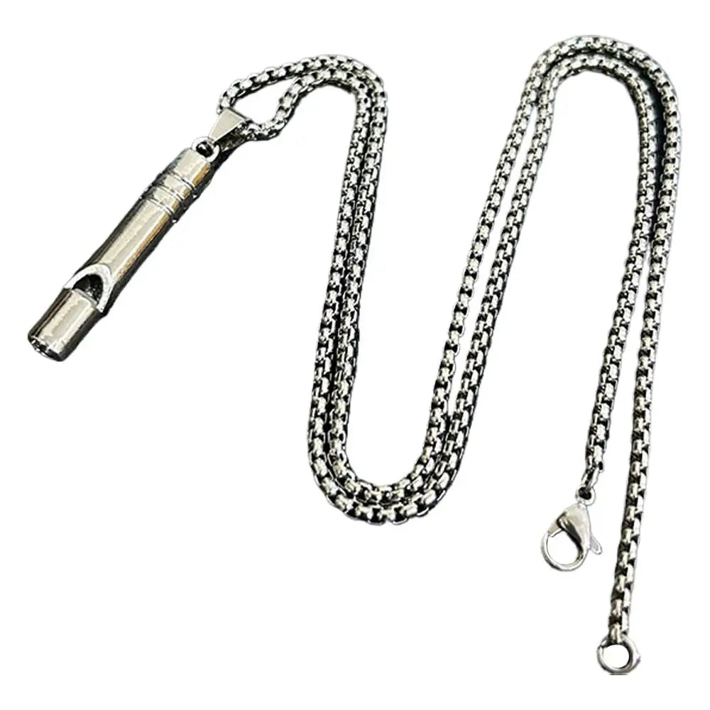 Outdoor Emergency Whistle Survival Safety MINI Whistle EDC Whistle Necklace Hiking Camping Trip Explore Survival Tool