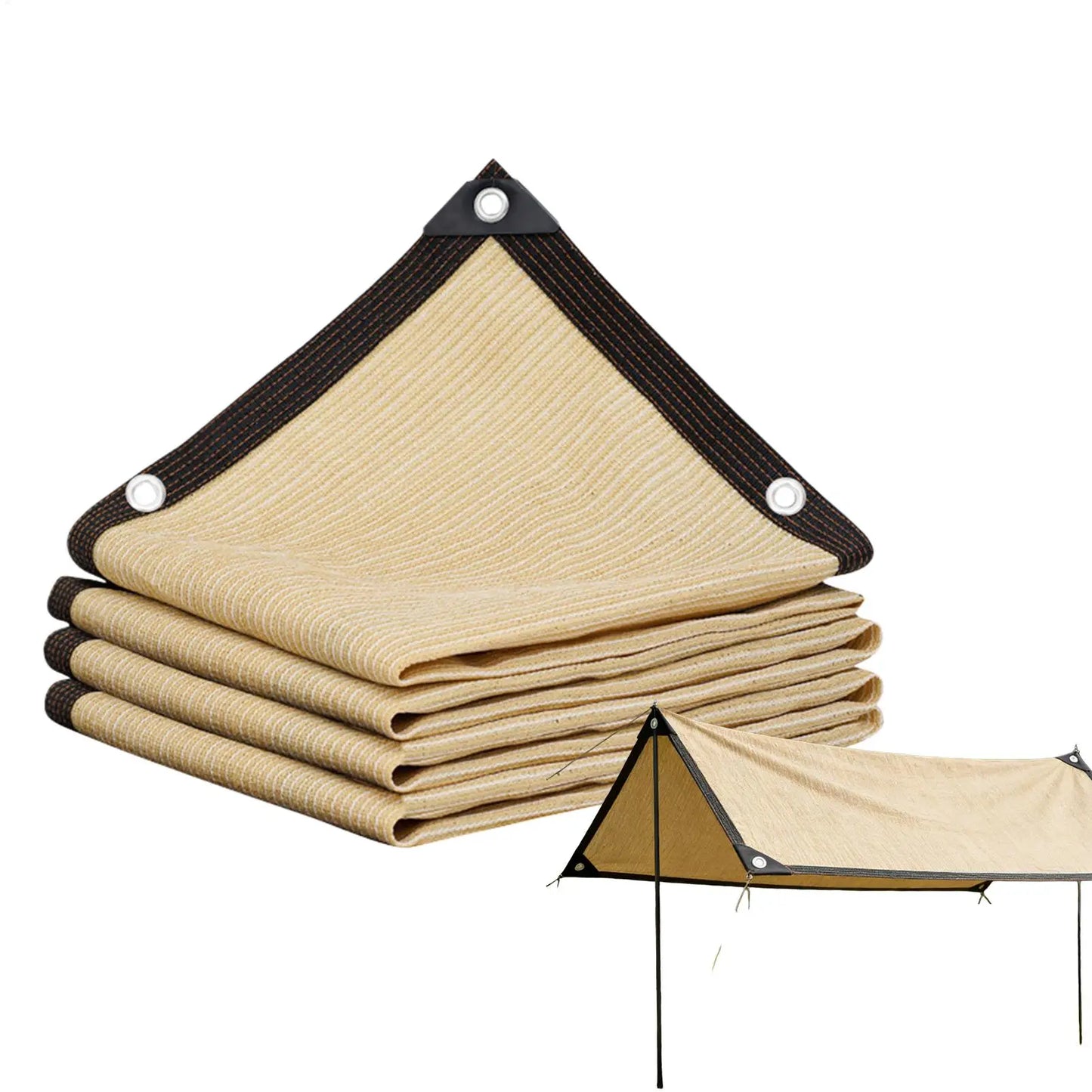 Sail Shade Canopy UV Protection Wind Resistant Waterproof Triangle Sun Shade for Garden Deck Balcony Pool Backyard Patio Camping