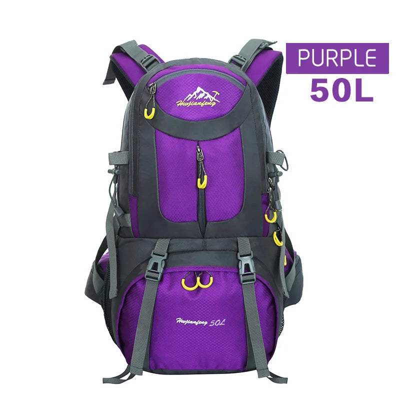 New 40L/50L/60L Outdoor Camping Hiking Backpack Waterproof Men Women Trek Climbing Backpack Large Capacity Mountaineering Bag