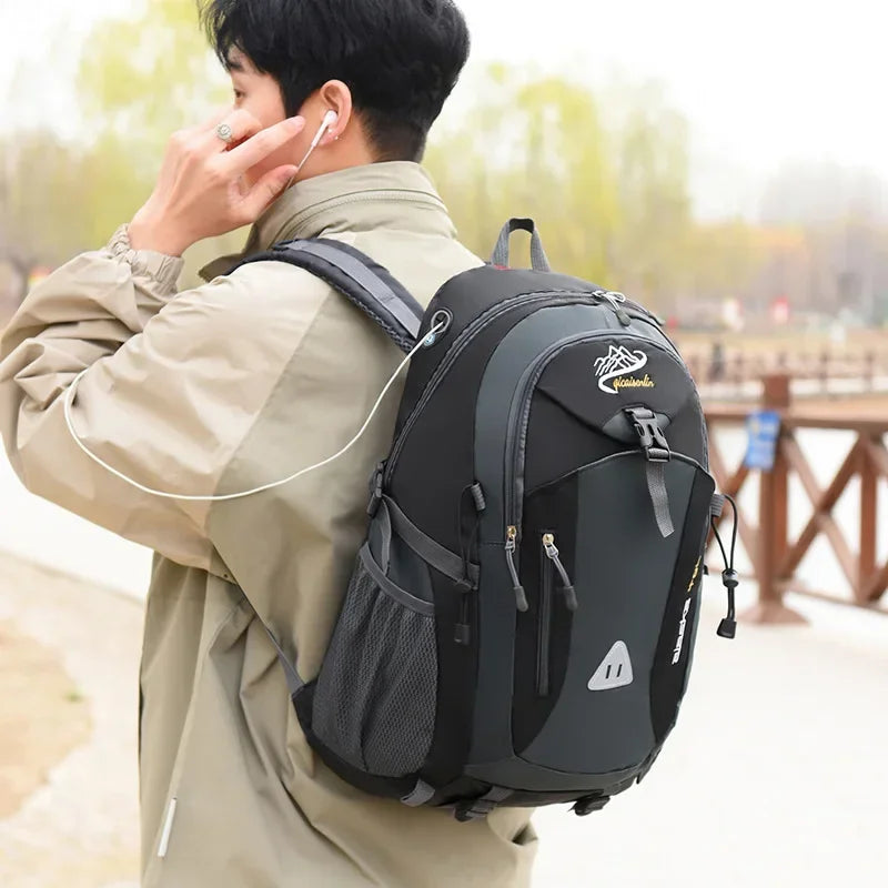 Travel Backpack Men's and Women's Outdoor Mountaineering Bag Large Capacity Waterproof Sports Camping Hiking Luggage Storage Bag