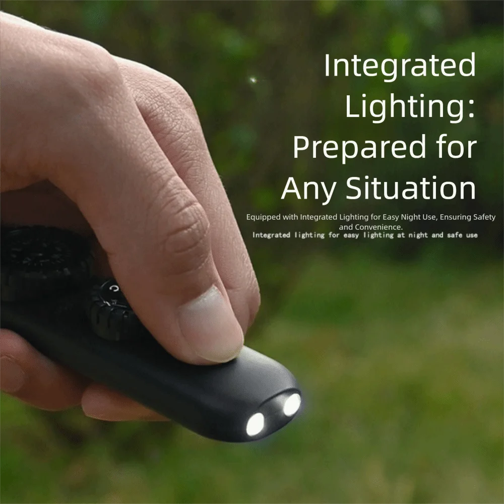 7-in-1 Emergency Survival Whistle Compass Multifunction Outdoor Survival Whistle High Decibel Portable 7-in-1 Emergency Whistle